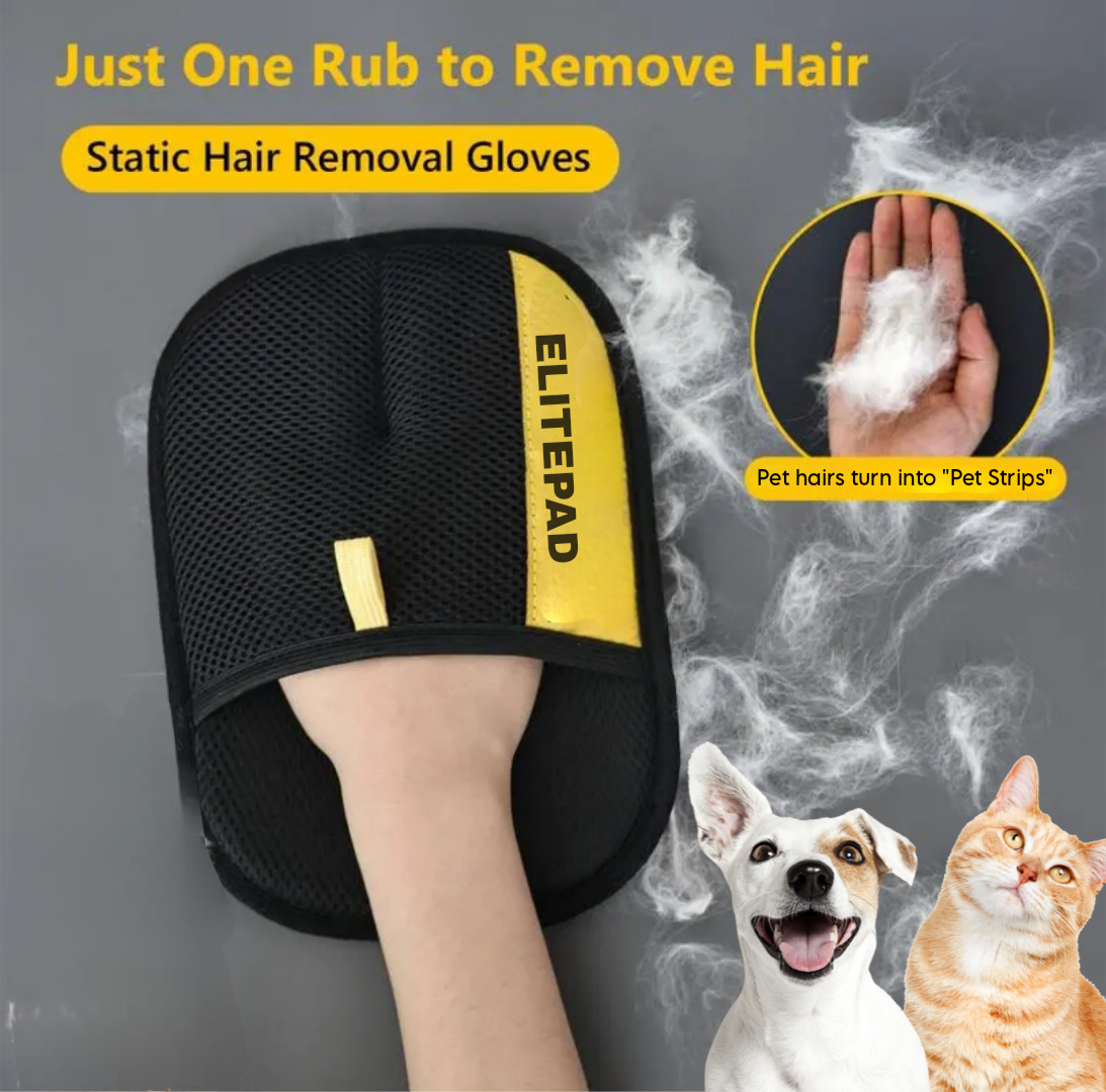 ElitePad - Pet Hair Removal Gloves ( 2 Gloves )