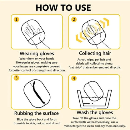 ElitePad - Pet Hair Removal Gloves ( 2 Gloves )